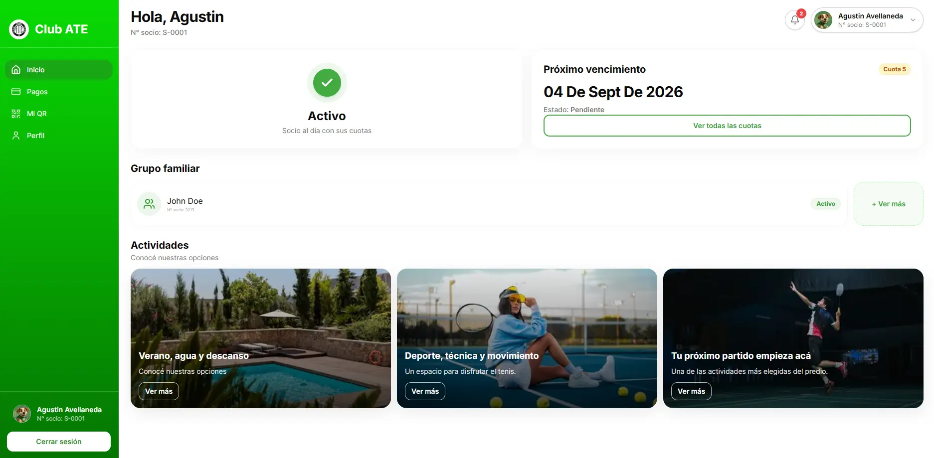 ATE — Plataforma de gestión de socios