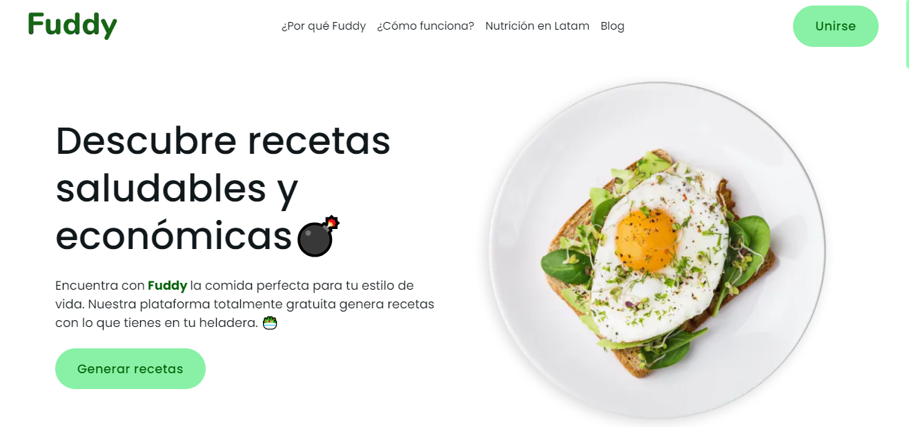 Fuddy App | Recetas económicas y accesibles